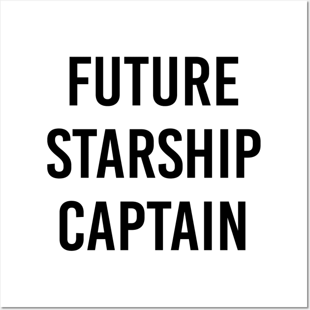 Future Starship Captain (White) Wall Art by ImperfectLife